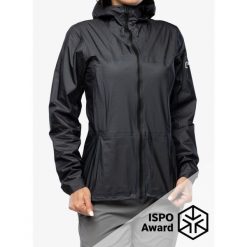 Kurtka przeciwdeszczowa damska Berghaus MTN Guide Hyper Alpha Jacket. Czarne kurtki damskie Berghaus, bez kaptura. Za 944.99 zł.