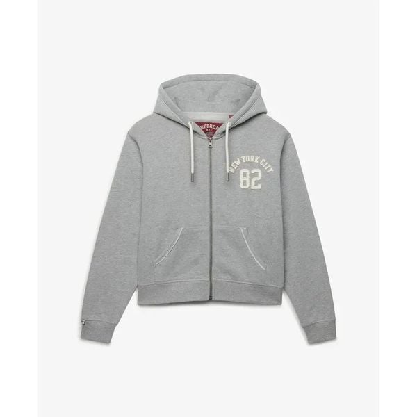 Damska bluza z kapturem zapinana na zamek Superdry Athletic Essential. Czerwone bluzy sportowe damskie Superdry., xs, z dzianiny. Za 369.30 zł.