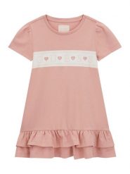 Guess Sukienka codzienna K6RK13 KA6W4 Różowy Regular Fit. Czerwone sukienki dziewczęce Guess, z aplikacjami, z bawełny, bez ramiączek. Za 139.99 zł.