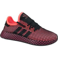Czerwone Buty adidas Deerupt Runner M EE5661. Czerwone buty sportowe na co dzień męskie Adidas, z materiału, bez zapięcia. W wyprzedaży za 389.00 zł.