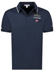Geographical Norway Koszulka polo "Kara" w kolorze granatowym rozmiar: S. Niebieskie koszulki polo męskie Geographical Norway, s, bez wzorów, z bawełny, bez ramiączek. Za 83.42 zł.