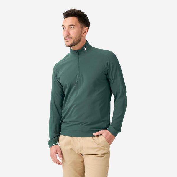 Kurtka do golfa męska Inesis RW500 hydrofobowa wiatroszczelna. Zielone kurtki męskie INESIS, m, bez wzorów, z elastanu, sportowe, bez kaptura. Za 119.99 zł.