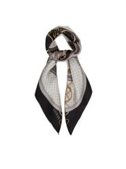 Guess Apaszka AW5347 SIL03 Szary. Szare apaszki damskie Guess, z aplikacjami, z jedwabiu. Za 199.99 zł.