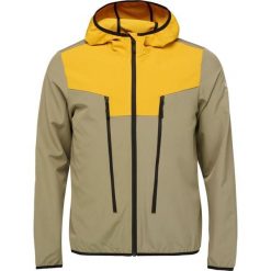 Kurtka softshell męska LOAP Urland - beż/fluo żółty L. Brązowe kurtki męskie ZONE PERFECT, na wiosnę, l, bez wzorów, z softshellu. Za 307.99 zł.