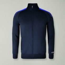 Kurtka sportowa z zamkiem ENERGY oversize. Niebieskie kurtki treningowe męskie Legea, xl, bez wzorów, z poliesteru, do biegania. Za 84.00 zł.