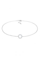 Elli Damski choker koło Geo z cyrkoniami w srebrze próby 925 Sterling Silver Naszyjniki 1 ct. Szare naszyjniki damskie Elli, srebrne. Za 183.99 zł.
