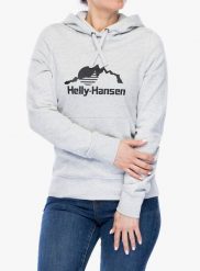 Bluza z kapturem damska Helly Hansen Nord Graphic Pullover Hoodie. Szare bluzy z kapturem damskie Helly Hansen, l, z bawełny. Za 384.50 zł.