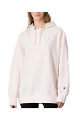 Bluza dresowa damska Champion Hooded Sweatshirt. Czerwone bluzy z kapturem damskie CHAMPION, l, z bawełny. Za 224.49 zł.