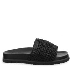 Klapki Gant. Czarne klapki damskie Gant, bez wzorów, bez obcasa. Za 329.99 zł.