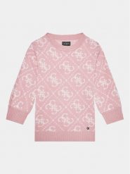 Guess Sukienka codzienna K3BK28 Z39N0 Różowy Regular Fit. Czerwone sukienki dziewczęce Guess, z aplikacjami, z syntetyku, bez ramiączek. Za 319.99 zł.
