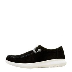 Buty żeglarskie Ariat Hilo. Czarne buty wizytowe męskie Ariat, z gumy, z otwartym noskiem, bez zapięcia. Za 458.00 zł.