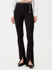 HUGO Spodnie materiałowe 50530455 Czarny Slim Fit. Czarne spodnie materiałowe damskie Hugo, bez wzorów, z materiału. Za 379.99 zł.