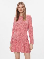 Pepe Jeans Sukienka codzienna Britney PL953446 Czerwony Slim Fit. Czerwone sukienki damskie Pepe Jeans, na co dzień, l, bez wzorów, z jeansu, bez kołnierzyka, bez ramiączek, proste. Za 209.99 zł.