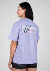 Medina Duże rozmiary Koszulka ilac. Fioletowe t-shirty damskie GORILLA WEAR, m, bez wzorów, z bawełny, bez kołnierzyka. Za 178.00 zł.