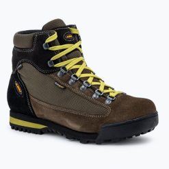 Buty turystyczne męskie AKU Slope Original GTX. Brązowe buty trekkingowe męskie Aku, z materiału, bez zapięcia, trekkingowe. Za 829.99 zł.