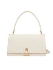 Tommy Hilfiger Torebka Th Monogram Pebble Grain Crossbody Bag AW0AW17216 Écru. Białe torebki klasyczne damskie Tommy Hilfiger, bez wzorów, ze skóry, bez dodatków. Za 649.99 zł.