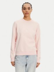 Tommy Jeans Bluza Tonal Crest DW0DW20637 Różowy Regular Fit. Czerwone bluzy bez kaptura damskie Tommy Jeans, xl, z bawełny. Za 279.99 zł.