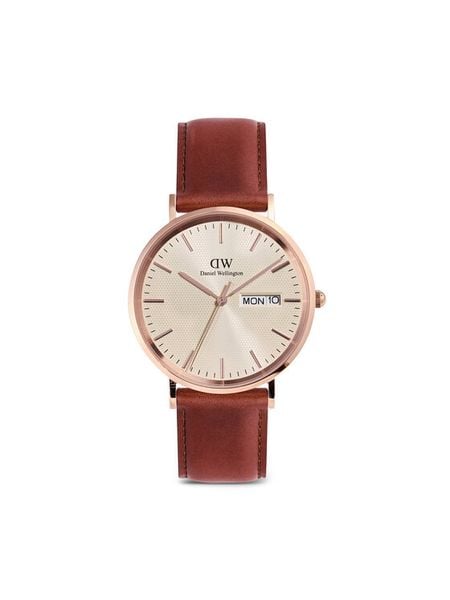 Daniel Wellington Zegarek Classic Day Display 40 DW00100829 Różowe złoto. Czerwone, analogowe zegarki męskie Daniel Wellington, złote. Za 809.99 zł.