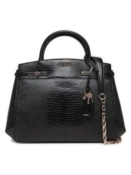 Guess Torebka w kolorze czarnym - 29 x 24 x 11 cm rozmiar: onesize. Czarne torebki klasyczne damskie Guess, z aplikacjami, z materiału, bez dodatków. Za 434.99 zł.