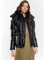 Northwood Kurtka zimowa "June" w kolorze czarnym rozmiar: L. Czarne kurtki damskie Northwood, na zimę, l, bez wzorów, z puchu, bez kaptura. Za 256.70 zł.