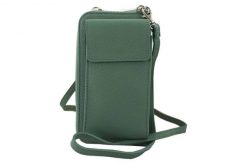Portfel listonoszka 2w1 BARBERINI'S 908-38 zielony. Zielone shopper bag damskie Barberinis, bez wzorów, ze skóry, przez ramię, duże, bez dodatków. Za 159.99 zł.