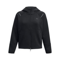 Damska bluza dresowa zapinana na zamek Under Armour Unstoppable Fleece. Czarne bluzy bez kaptura damskie Under Armour, z dresówki. Za 463.75 zł.