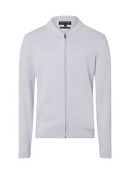 Finshley & Harding kardigan z zawartością kaszmiru Mężczyźni Bawełna szary, XL. Szare kardigany męskie Finshley & Harding, m, bez wzorów, z bawełny, eleganckie, bez kołnierzyka. Za 249.95 zł.