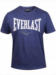 Koszulka Męska Everlast Sportowa Granatowa Bawełniana. Niebieskie t-shirty sportowe męskie Everlast, m, z bawełny, bez ramiączek. Za 69.00 zł.