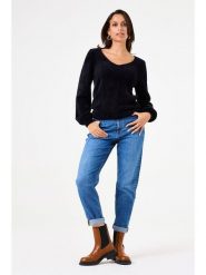 Garcia Sweter w kolorze czarnym rozmiar: S. Czarne swetry klasyczne damskie Garcia, s, bez kołnierzyka. Za 96.60 zł.