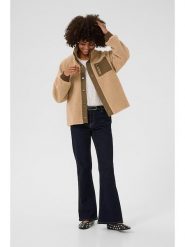 CULTURE Kurtka polarowa w kolorze beżowym rozmiar: XXL. Brązowe kurtki damskie Culture, xxl, bez wzorów, z polaru, bez kaptura. Za 173.99 zł.