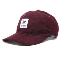 Czapka bejsbolowa - Sztruks - Z recyklingu (Bordowy). Czerwone czapki męskie SURF MONKEY, z aplikacjami, z materiału, klasyczne. Za 159.95 zł.