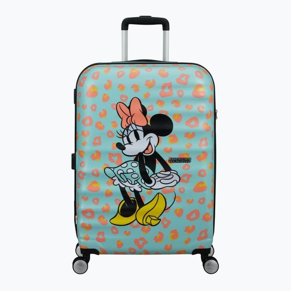 Walizka podróżna American Tourister Disney Wavebreaker. Niebieskie walizki AMERICAN TOURISTER, bez wzorów. Za 549.99 zł.