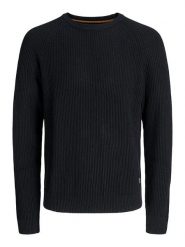 Jack & Jones Sweter w kolorze czarnym rozmiar: M. Czarne swetry męskie Jack & Jones, m, bez wzorów, z bawełny, bez kołnierzyka. Za 90.95 zł.