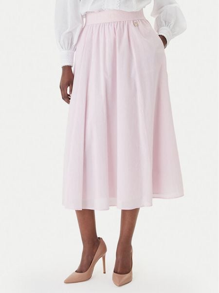 JOOP! Spódnica midi Sedef 30102096 Różowy Regular Fit. Czerwone spódniczki damskie Joop!, bez wzorów, z bawełny, midi. Za 658.99 zł.