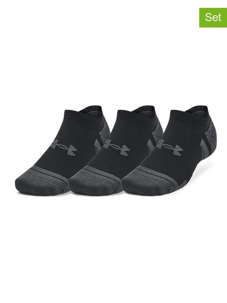 Under Armour Skarpety sportowe (3 pary) "Performance Tech" w kolorze czarno-antracytowym rozmiar: L. Czarne skarpetki męskie Under Armour, bez wzorów, z materiału. Za 59.95 zł.