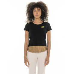 Koszulka z bawełna na co dzień na siłownię. Czarne t-shirty damskie LEONE 1947 APPAREL, bez wzorów, z bawełny, bez kołnierzyka. W wyprzedaży za 79.36 zł.