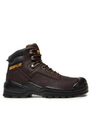 CAT Footwear Trapery Striver Bump St S3 P725098 Brązowy. Brązowe buty zimowe męskie CAT Footwear, z nubiku, bez zapięcia. Za 419.99 zł.