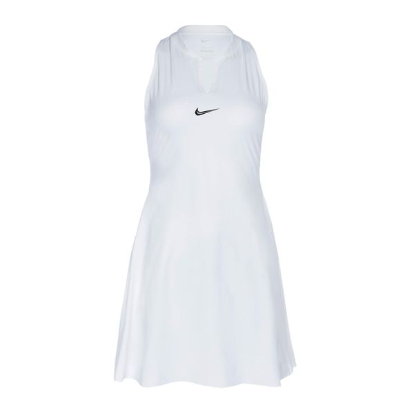 Sukienka tenisowa Nike Dri-Fit Advantage. Białe sukienki damskie Nike, m, bez wzorów, sportowe, bez kołnierzyka, bez ramiączek, sportowe. Za 349.99 zł.