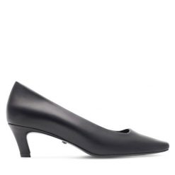 Szpilki GINO ROSSI. Czarne szpilki Gino Rossi, bez wzorów, bez obcasa. Za 299.99 zł.