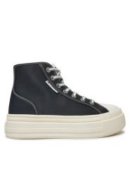 Tommy Jeans Trampki Foxing EN0EN02704 Czarny. Czarne trampki i tenisówki damskie Tommy Jeans, bez wzorów, z jeansu. Za 219.99 zł.