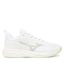 Buty halowe Mizuno. Białe buty sportowe na co dzień damskie Mizuno, bez wzorów, mizuno wave. Za 519.99 zł.