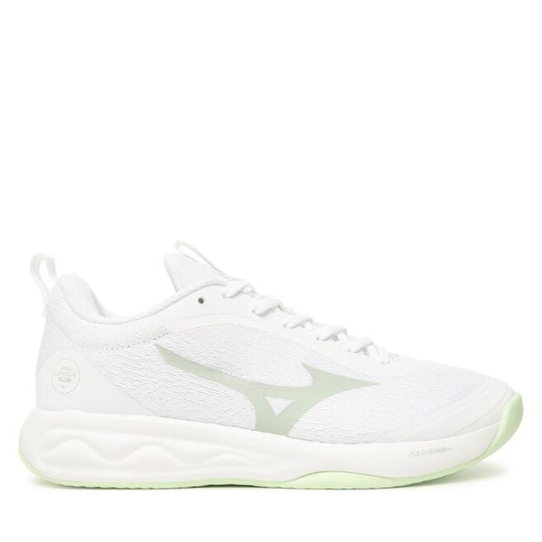 Buty halowe Mizuno. Białe buty sportowe na co dzień damskie Mizuno, bez wzorów, mizuno wave. Za 519.99 zł.