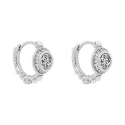 Kolczyki Guess. Szare kolczyki damskie Guess, srebrne. Za 299.99 zł.