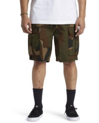 Szorty spacerowe dla Mężczyzn TUNDRA 22" Brązowy. Brązowe szorty męskie DC Shoes, z bawełny, bez kołnierzyka. Za 299.99 zł.
