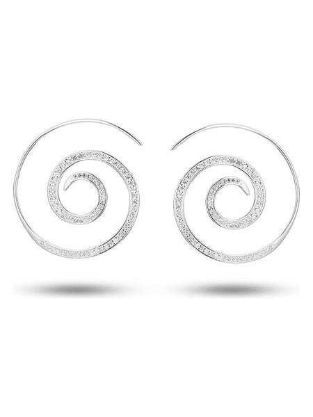 Les Petites Précieuses Srebrne kolczyki z cyrkoniami rozmiar: onesize. Szare kolczyki damskie Les Petites Précieuses, z cyrkonią, srebrne, z zapięciem typu bigiel. Za 239.99 zł.