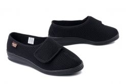 MANITU 340174-1 schwarz, kapcie damskie. Czarne kapcie damskie Manitu. Za 199.90 zł.