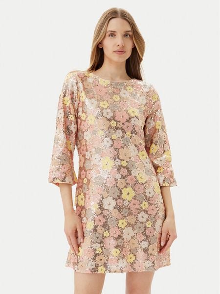 Bruuns Bazaar Sukienka koktajlowa Alternifolius BBW4520 Kolorowy Regular Fit. Sukienki damskie Bruuns Bazaar, bez wzorów, z syntetyku, wizytowe, bez kołnierzyka, bez ramiączek. Za 829.99 zł.