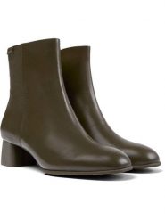 Camper Skórzane botki w kolorze khaki rozmiar: 36. Brązowe botki damskie Camper, eleganckie, bez obcasa, bez zapięcia. Za 340.45 zł.