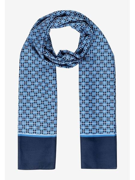 More & More Szal w kolorze granatowo-błękitnym - 180 x 70 cm rozmiar: onesize. Niebieskie szaliki i kominy damskie MORE & MORE, bez wzorów, z materiału. Za 34.99 zł.