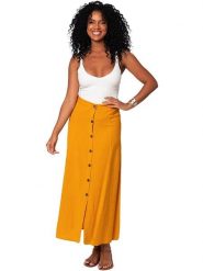 Aller Simplement Spódnica w kolorze pomarańczowym rozmiar: 38. Pomarańczowe spódniczki damskie Aller Simplement, bez wzorów, z podwyższonym stanem, maxi, proste. Za 69.99 zł.